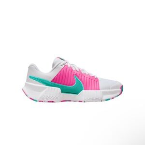 Nike Women's White, Pink, and Teal Athletic Shoes